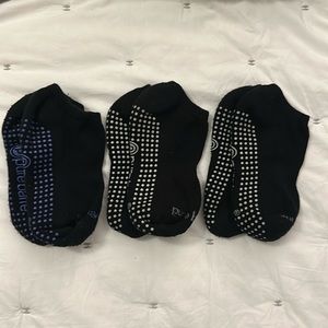 Pure Barre grippy socks - set of 3